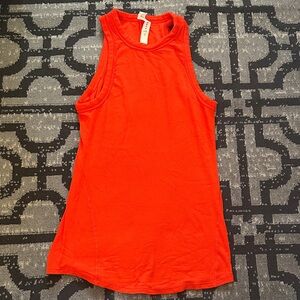 Lululemon Athletica Vibrant Red Ribbed Top